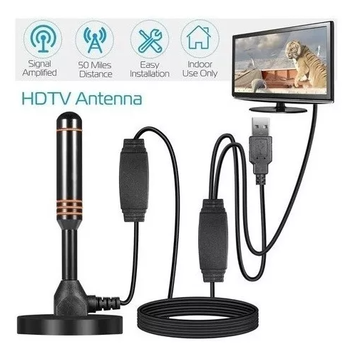 Antena HDTV Digital con Amplificador